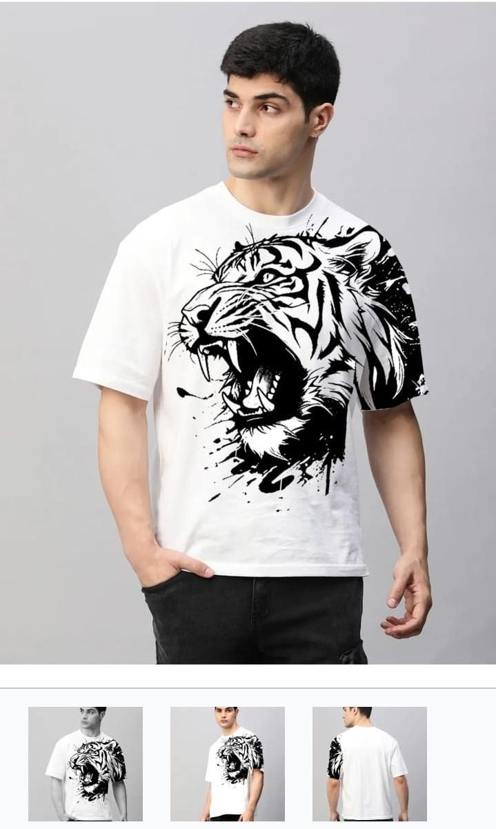 Men’s Premium Waffle Knit Graphic Crew Neck T-Shirt – Stylish Casual Wear