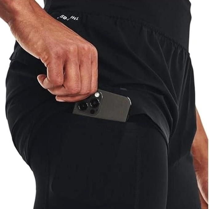 2-in-1 Running &amp; Fitness Slim Fit Sports Shorts
