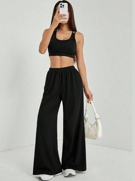 Women’s Stylish Black Straight Fit Casual Pants