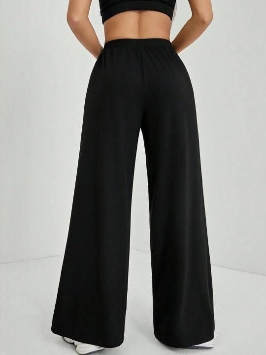 Women’s Stylish Black Straight Fit Casual Pants