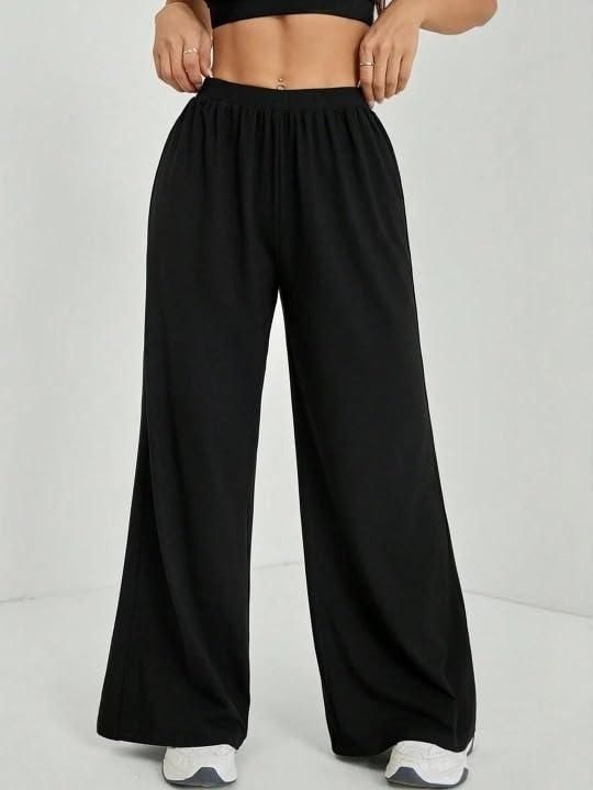 Women’s Stylish Black Straight Fit Casual Pants